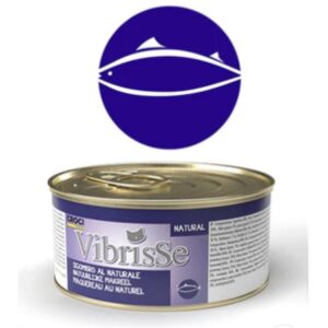 VIBRISSE konservai katėms su skumbre 70g