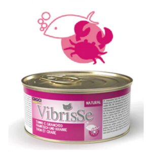 VIBRISSE konservai katėms tunas su krabais 70g