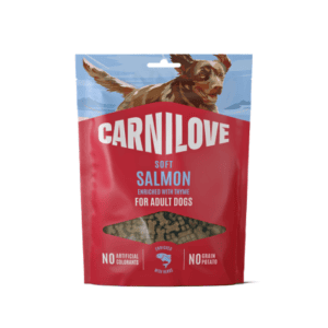 CARNILOVE Soft Snack Salmon enriched with Thyme Small Bite skanėstai šunims 200 g
