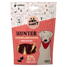 Mr. Bandit Hunter triušių ausytės su jautiena 500g