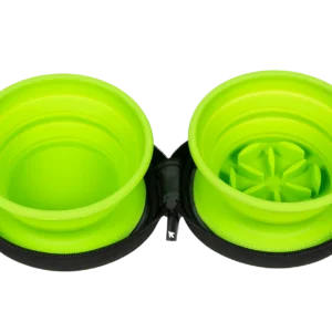 Gyvūnų prekės 19 KIWI Walker kelioniniai dubenėliai žali 700 ml