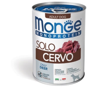 Monge Monoproteico Solo Wet Dog Pate 100% Deer elniena 400g