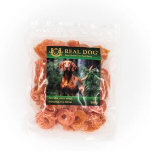 Gyvūnų prekės 21 Real Dog SNACKS Minkšti vištienos file žiedai 500g