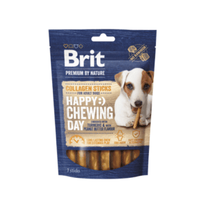 Gyvūnų prekės 16 Brit Premium By Nature Dog Collagen Chews Sticks skanėstai šunims 50 g