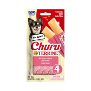 Gyvūnų prekės 11 Churu Terrine skanėstas mažų veislių šunims su lašiša N4
