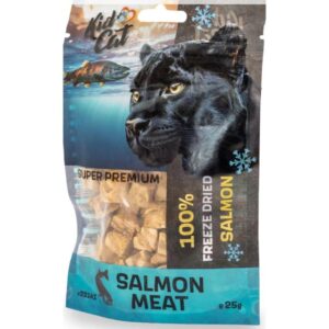 Naujienos 10 KIDCAT 100% liofilizuoti lašišos kubeliai 25g