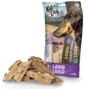 KIDDOG 100% liofilizuotos ėrienos kepenys 50g