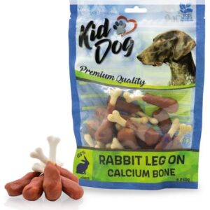 KIDDOG Bone šlaunelė su triušiena ir kalciu 250g