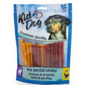 KIDDOG Dental ėrienos ir vištienos lazdelės dantims 250g