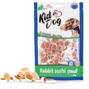 KIDDOG Sushi triušienos su menke sušiai 80g