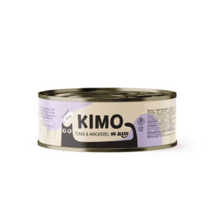 Naujienos 22 Kimo Tuna&Mackerel in Jelly konservuotas pašaras katėms su tunu ir skumbre 70 g