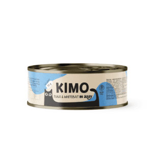 Naujienos 24 Kimo Tuna&Whitebait in Jelly konservuotas pašaras katėms su tunu ir žuvų mailiumi 70 g