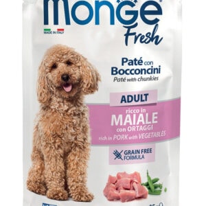 Monge Fresh Pouches Dog Adult Pork Vegetables 85g