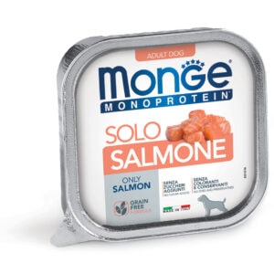 Gyvūnų prekės 11 Monge Monoproteico Solo Wet Dog Pate 100% Salmon 150g