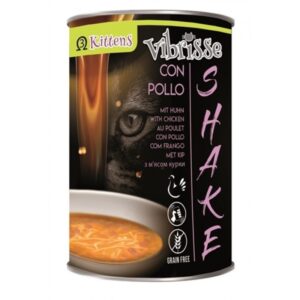 Gyvūnų prekės 11 VIBRISSE Shake kokteilis kačiukam su vištiena 135g