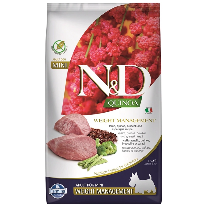 0007790_f39941-farmina-nd-quinoa-dog-dry-weight-management-lambbroccoli-adult-mini-800-g-pak10 0007790 f39941 farmina nd quinoa dog dry weight management lambbroccoli adult mini 800 g pak10