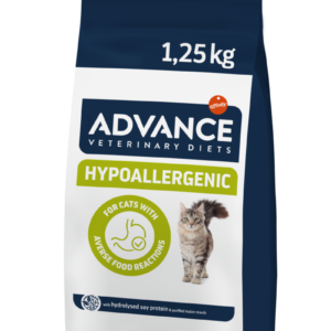 Gyvūnų prekės 9 Advance Hypoallergenic cat 1,25 kg