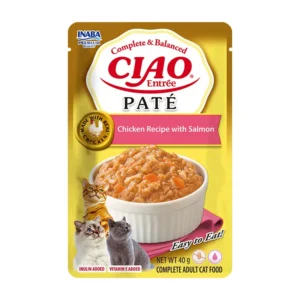 CIAO Entree Pate konservai katėms su vištiena ir lašiša 40g