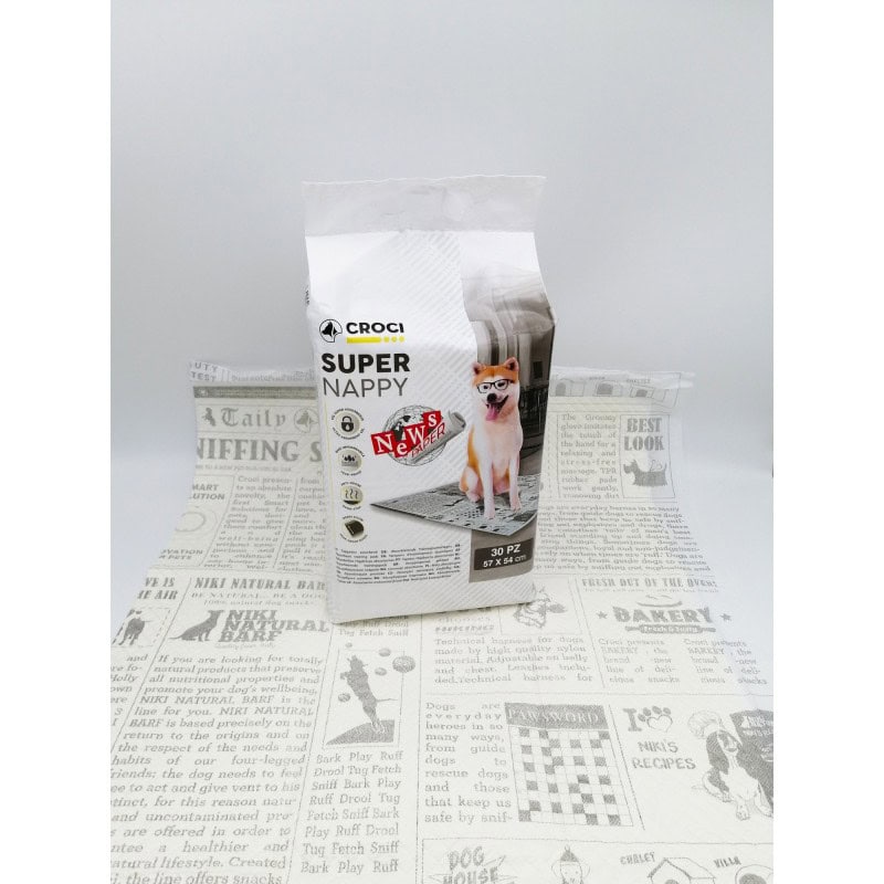 CROCI SUPER NAPPY New Paper paklotai 57x84cm 30vnt CROCI SUPER NAPPY New Paper paklotai 57x84cm 30vnt