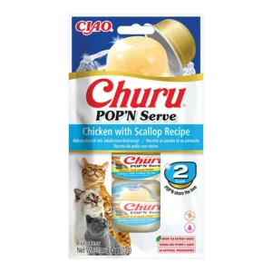 Churu Popn Serve skanėstas katėms su vištiena ir šukutėmis,35g