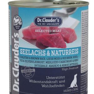 DR. CLAUDER'S drėgnas maistas šunims su menke ir rudaisiais ryžiais imunitetui stiprinti 800g