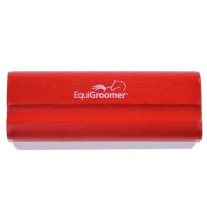 EquiGroomer 12,7 cm mažas šunims ir katėms skirtas šerių šalinimo šepetėlis raudonas