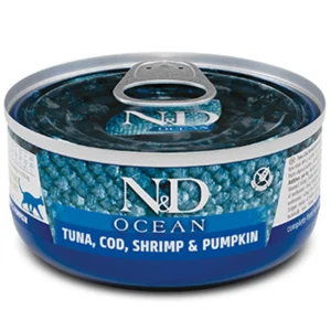 FARMINA N&D OCEAN CAT Wet Tuna Cod Shrimp&Pumpkin ADULT 70 g