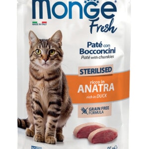 Monge Fresh Pouches Cat Sterilised Duck 85g
