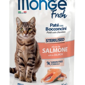 Monge Fresh - Pouches Cat Sterilised Salmon 85g
