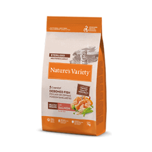 Gyvūnų prekės 5 Natures Variety HEALTHY GRAINS STERILIZED lašiša 7 kg