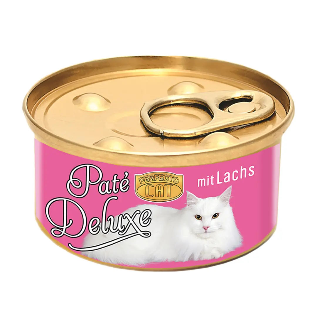 Perfecto Cat Pate konservuotas pašaras katėms, paštetas su lašiša ir krevetėmis 85g Perfecto Cat Pate konservuotas pašaras katėms, paštetas su lašiša ir krevetėmis 85g