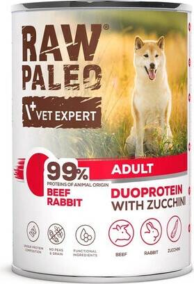 Raw Paleo Adult Beef & Rabbit kons. 400g Raw Paleo Adult Beef & Rabbit kons. 400g