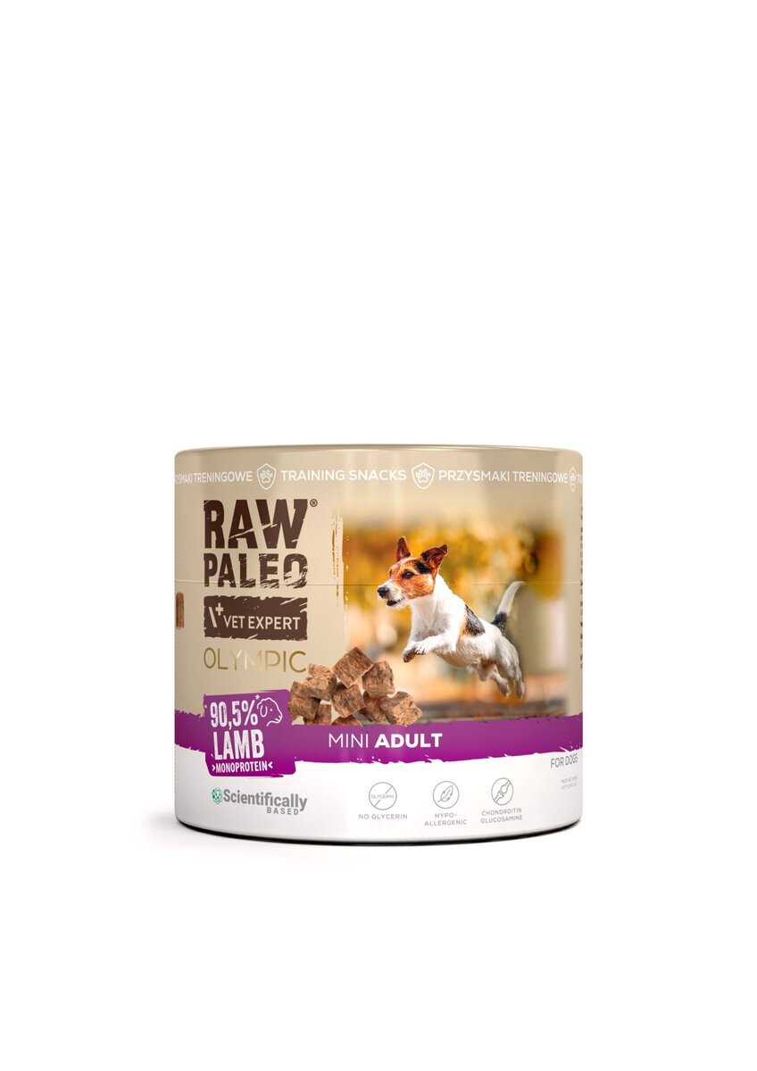 Raw Paleo Olympic Mini su ėriena 90g Raw Paleo Olympic Mini su ėriena 90g