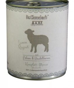 DR. CLAUDER'S BARF mėsos ir daržovių konservai šunims su ėriena 800g
