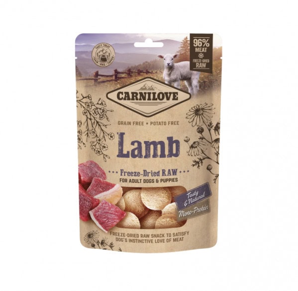 Carnilove Dog skanėstas šunims Freeze-dried Raw Lamb 60 g Carnilove Dog skanėstas šunims Freeze-dried Raw Lamb 60 g