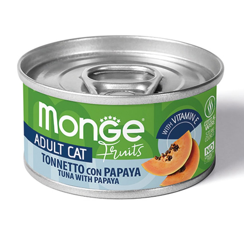 Monge fruits - Wet Cat Tuna & papaya 80 g Monge fruits wet Cat Tuna & papaya 80 g