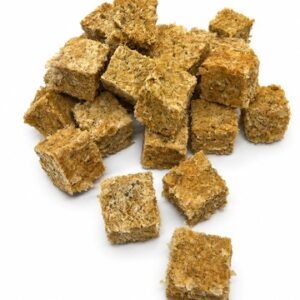 REAL DOG SNACKS Jūrų ešerių odos kubeliai 200g