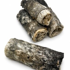 REAL DOG SNACKS Lašišų odos ritiniai 200g